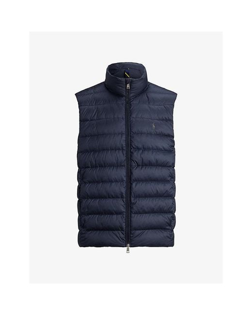 Polo Ralph Lauren Blue Colden Packable Shell-Down Gilet for men