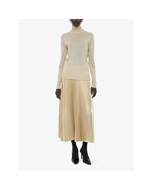 Joseph Natural Leblanc High-Neck Knitted Top