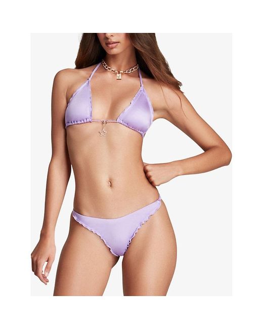 Agent Provocateur Purple Berry Triangle Bikini Top