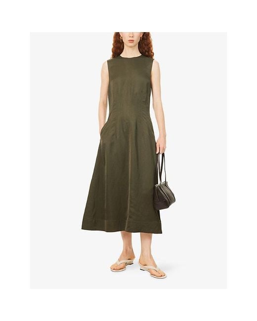 Twp Green Crew Neck Dress