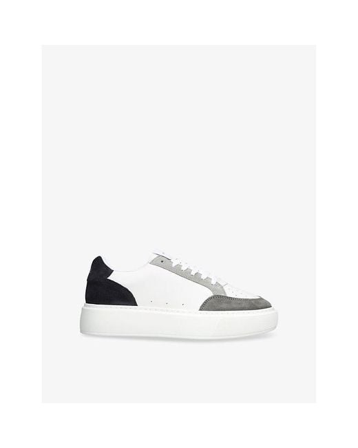 Arne White Court 2.0 Leather And Suede Low-Top Trainers for men