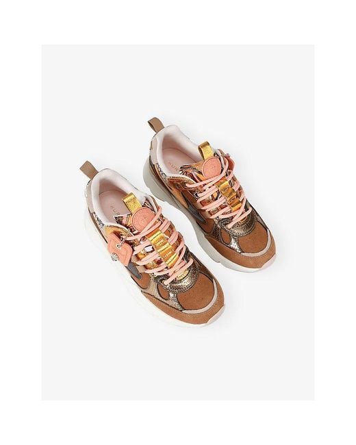 Kurt Geiger Brown Kurt Runner Suede Trainers