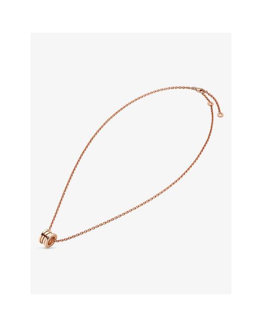 BVLGARI White B.Zero1 18Ct Rose- Pendant Necklace