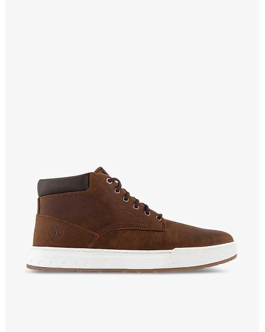 Timberland Brown Maple Grove Leather Chukka Boots for men