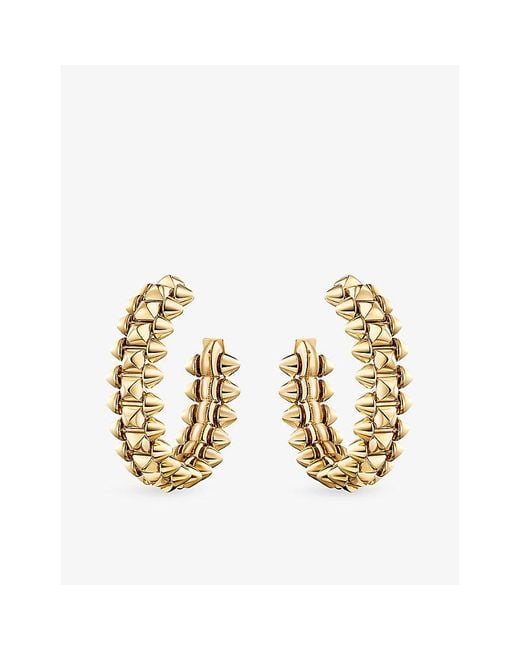 Cartier Metallic Clash De 18Ct- Hoop Earrings