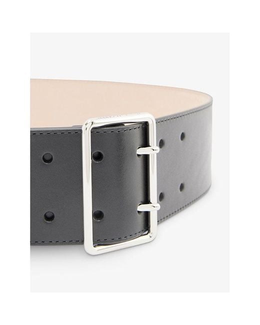Military top leather belt