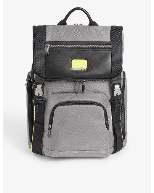 Tumi Gray Alpha Bravo Lark Backpack for men