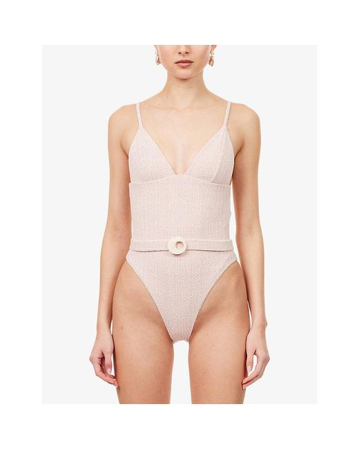Devon Windsor Pink Catalina V-Cut One-Piece
