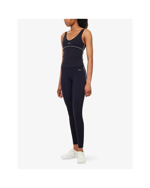 WE Are Tala Blue Skinluxe Branded Stretch-Woven Vest
