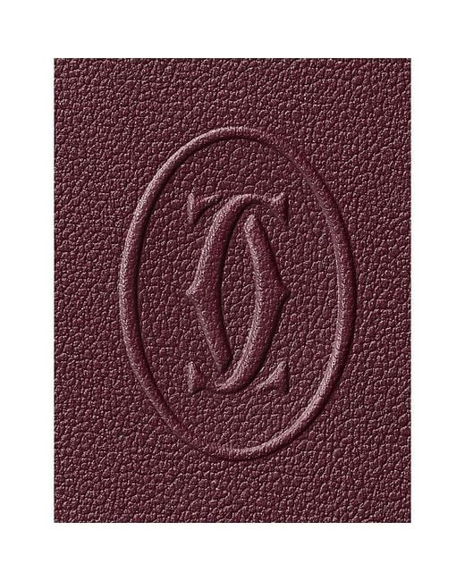 Cartier Purple Must De Leather Card Holder