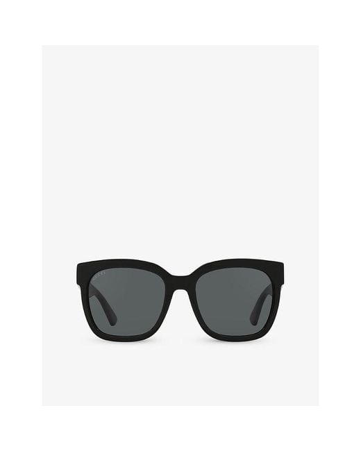 Gucci Black gg0034sn Square-frame Acetate Sunglasses