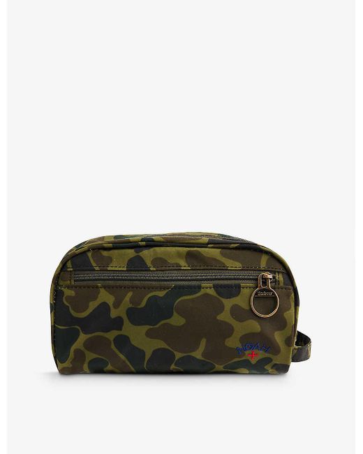 Barbour X Noah Uflage-pattern Waxed Cotton Washbag in Green for Men ...