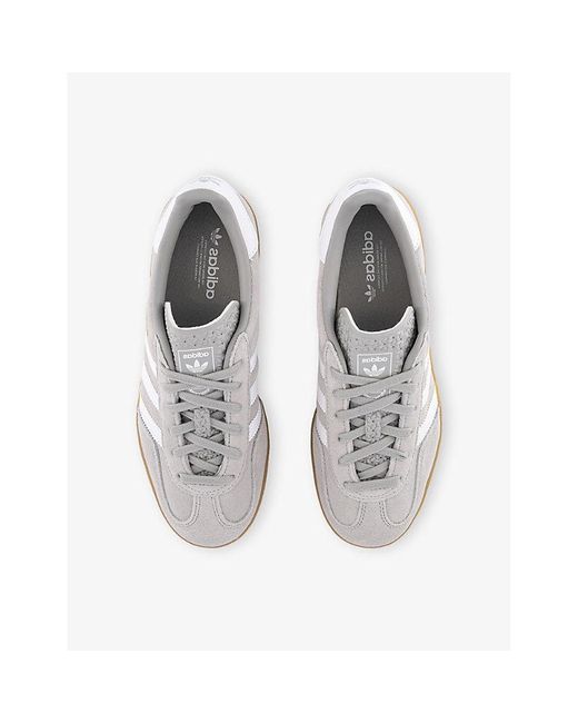 Adidas White Gazelle Indoor Suede Low-Top Trainers
