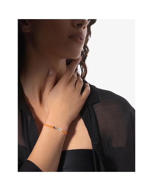 Messika Yellow Care(S) 18Ct And 0.09Ct Diamond Cord Bracelet
