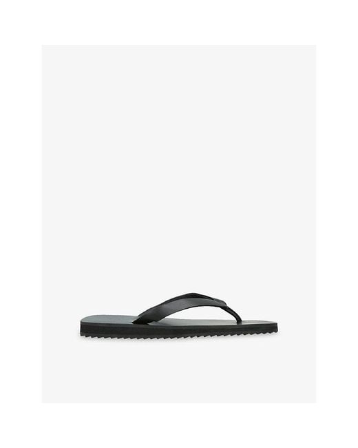 Senso Black Xeo I Leather Flip-Flops