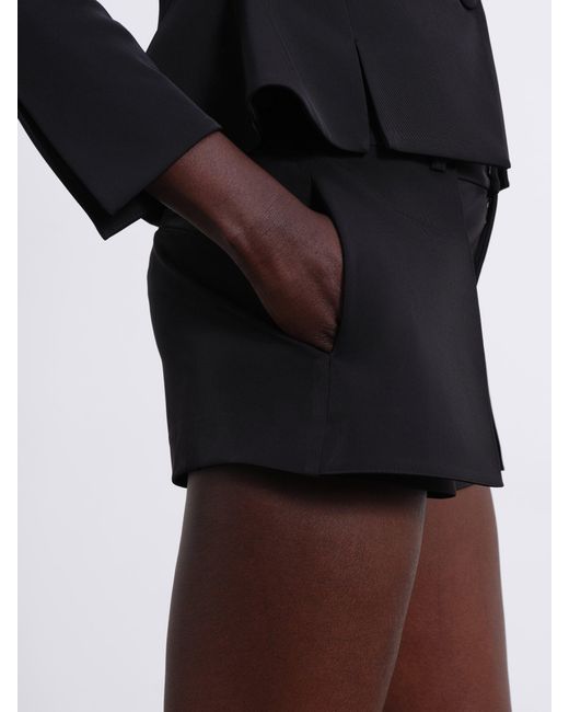 Sélone Black Elen Double Layer Shorts