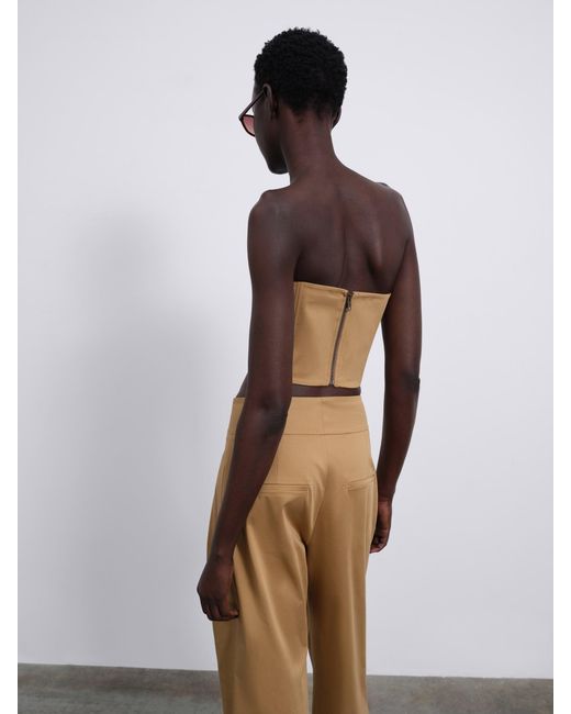 Sélone Brown Veyra Corset Top