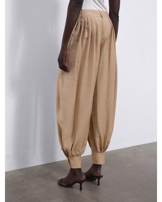 Sélone Brown Nessa Pleated Balloon Trousers