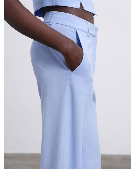 Sélone Blue Aura Straight-Leg Trousers