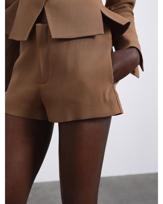 Sélone Brown Eron Mini Shorts
