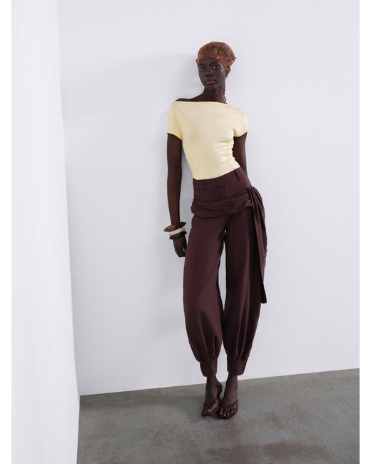 Sélone Yellow Aureon Cut-Out Bodysuit
