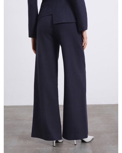 Sélone Blue Maren Wide-Leg Trousers