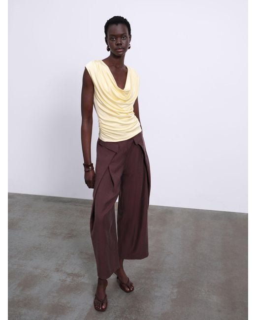 Sélone Yellow Ylune Liquid Drape Top