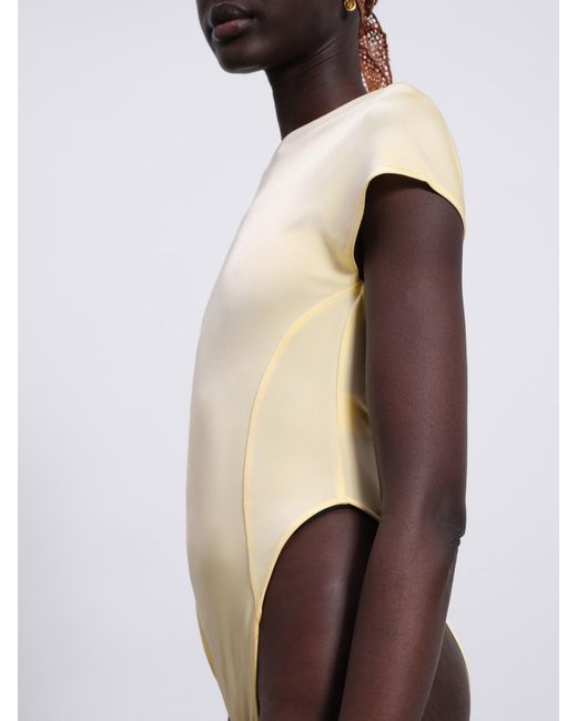 Sélone Yellow Aureon Cut-Out Bodysuit