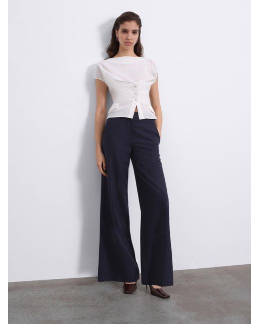 Sélone White Liora Crossline Top