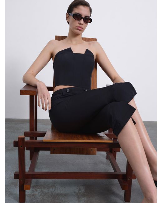 Sélone Black Veyra Corset Top