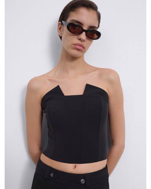 Sélone Black Veyra Corset Top