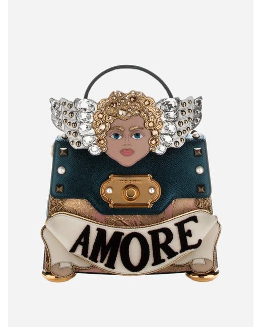 Dolce & Gabbana Amore Tote Bag in Blue | Lyst