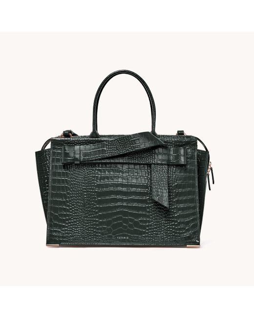 Senreve Leather Armonica Tote Bag | Vegan Amica in Black - Lyst