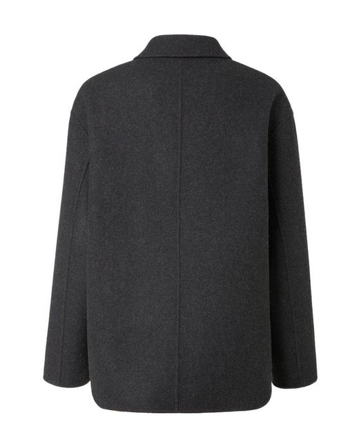 Fendi Black Double-Breasted Wool Coat for men