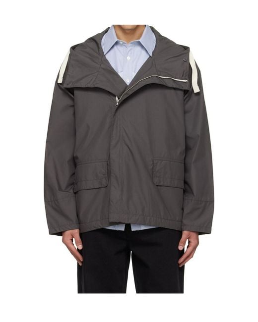 Nanamica Gray Deck Hooded Jacket for men