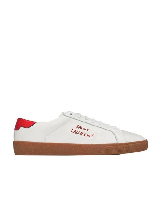 Saint Laurent White Court Classic Sl/06 Sneakers
