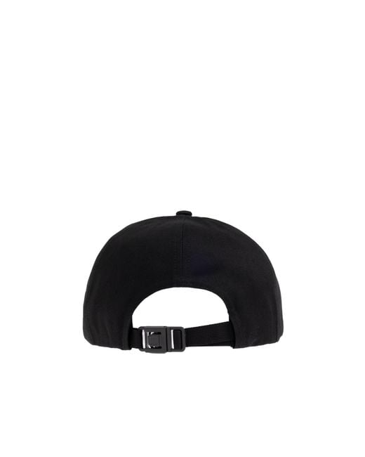 Moncler Black Logo Patch Baseball Cap