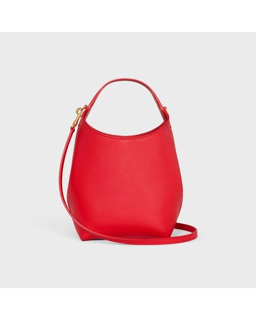 Céline Red Small Hobo