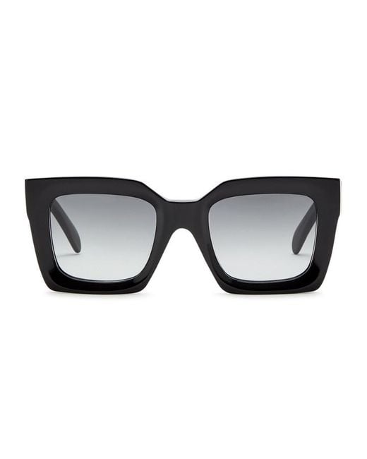 Céline Metallic Square-Frame Sunglasses