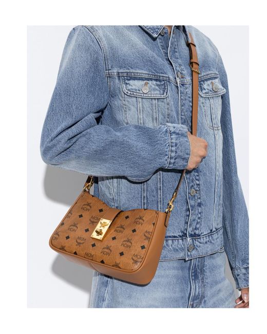 MCM Brown Tracy Shoulder Bag