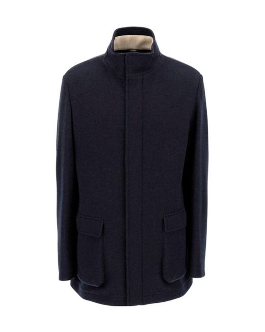 Loro Piana Blue Winter Voyager Over Casual Jacket