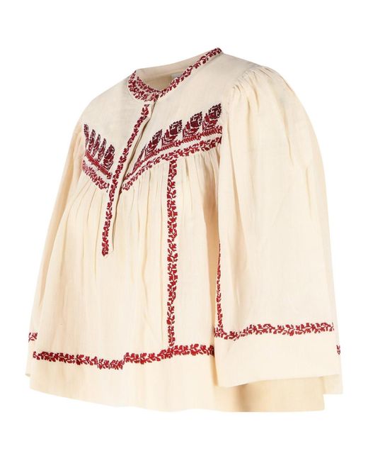 Isabel Marant Pink 'Juline' And Cotton Blouse