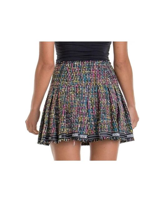 Versace Jeans Gray Color-Matching Skirt