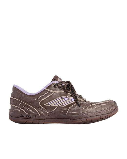 Balenciaga Brown Hamptons Medium Worn-Out Sneakers