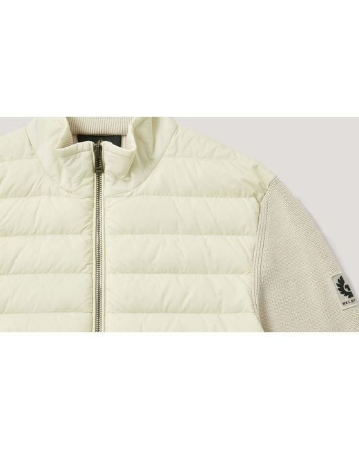 Belstaff Natural Quilted Down Jacket for men