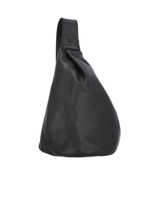Yohji Yamamoto Black Discord One-Shoulder Backpack for men
