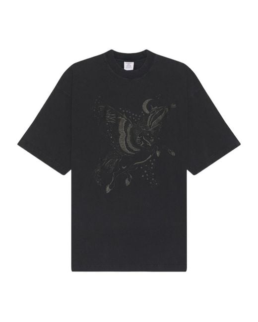 Vetements Black Short-Sleeved T-Shirt for men