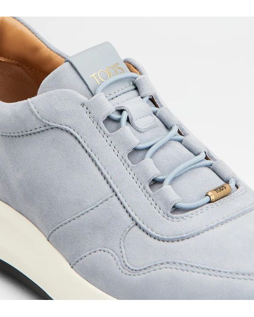 Tod's White Lace-Up Sneakers