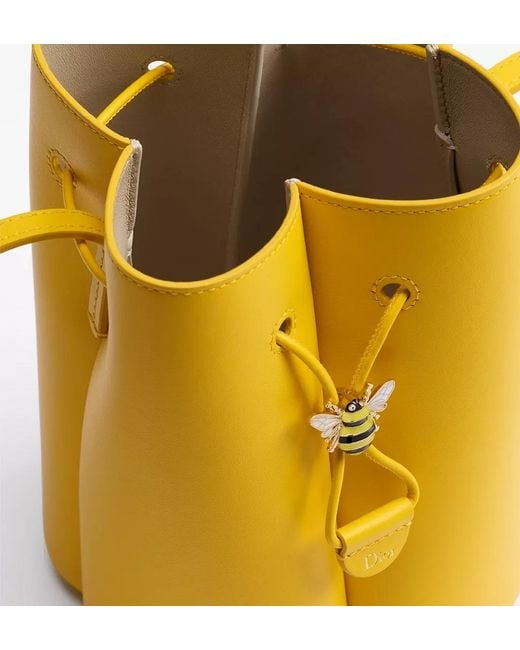 Dior Yellow Petit Trefle Mini Bucket Bag
