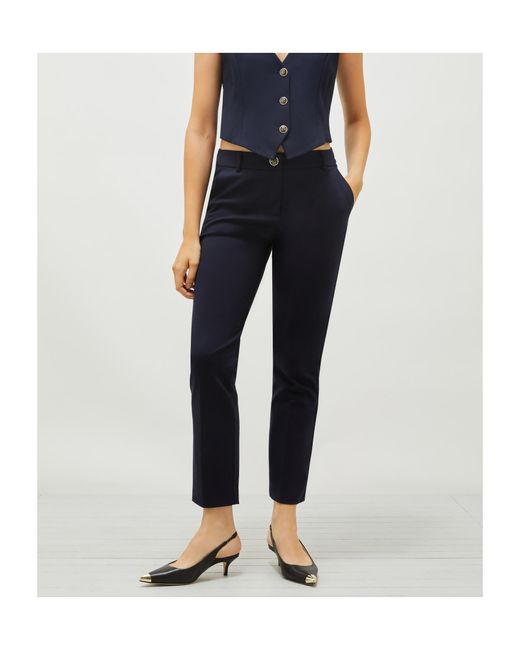 Marella Blue Stretch Chino Trousers